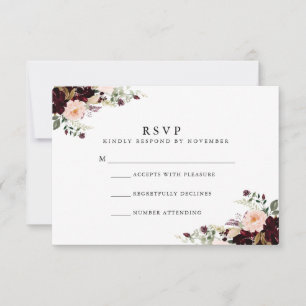 Winter Floral Waterverf RSVP
