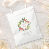 Winter Floral Waterverf Wreath | Weddenschap Bedankzakje (Geknipt)