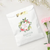 Winter Floral Waterverf Wreath | Weddenschap Bedankzakje (Gezegeld)