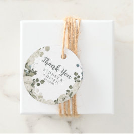 Winter Floral Weddenschap Dank je wel voor de tags Bedankjes Labels