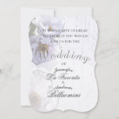 Winter Floral Wedding Kaart (Voorkant)