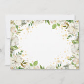 Winter Floral Wreath Baptism Foto bedankt! Bedankkaart (Achterkant)