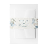 Winter Florals Cotswold Romantic Wedding Uitnodigingen Wikkel (Voorkant Voorbeeld)