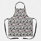 Winter Florals Grey Black Schort (Voorkant)