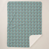 Winter Florals Sherpa Deken (Voorkant)