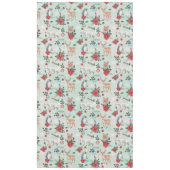 Winter Florest Dieren Kerstpatroon Tafelkleed (Voorkant)