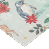 Winter Florest Dieren Kerstpatroon Tafelkleed (Gekanteld)