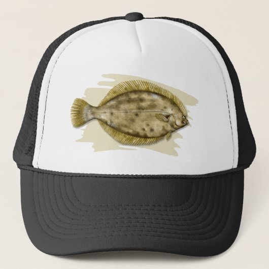 Winter Flounder Trucker Hat Trucker Pet (Voorkant)
