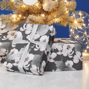 Winter Flower Botanical Christmas Cadeaupapier