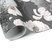 Winter Flower Botanical Christmas Cadeaupapier (Rol Hoek)