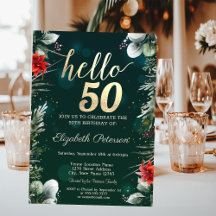 Winter Flower Poinsettia Green 50e verjaardag