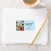 Winter Flowers & Holly Address Label (Insitu)