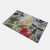 Winter Flowers & Holly Deuren Mat (Schuin)