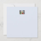 Winter Flowers & Holly Flat-kerstkaart Kaart (Achterkant)