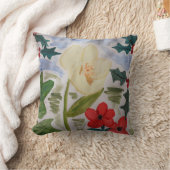 Winter Flowers & Holly Kussen (Deken)