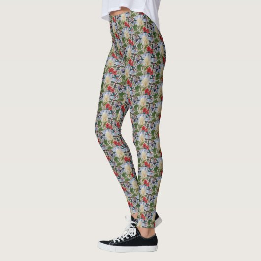 Winter Flowers & Holly Leggings (Links)