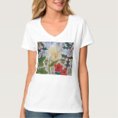 Winter Flowers & Holly T-shirt (Voorkant)