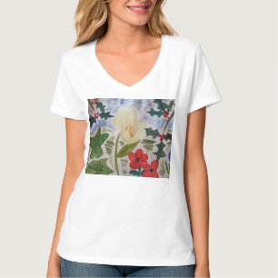 Winter Flowers & Holly T-shirt