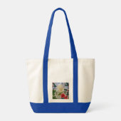 Winter Flowers & Holly Tote Bag (Achterkant)