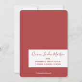 Winter Flowers Kerstmis Foto geboorteaankondiginge Feestdagenkaart (Achterkant)