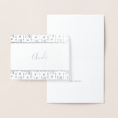 Winter Flowers Name Stationery Folie Kaarten (Display)
