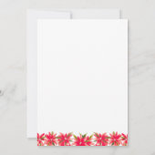 Winter Flowers Poinsettia Wedding Save the Date (Achterkant)