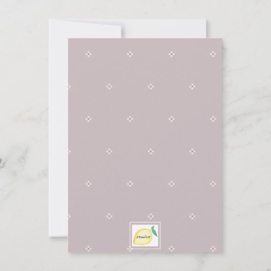 Winter Flowers Rehearings Kaart (Achterkant)