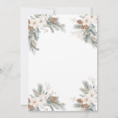 Winter Flowers What’s Baking Gender Reveal Kaart (Achterkant)