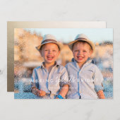 WINTER FLURRIES-fotokerstkaart Feestdagenkaart (Voorkant / Achterkant)