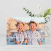 WINTER FLURRIES-fotokerstkaart Feestdagenkaart (Staand voorkant)