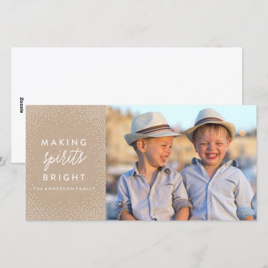 WINTER FLURRIES Kerstkaart (Voorkant / Achterkant)