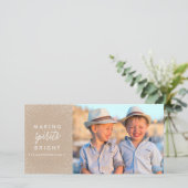 WINTER FLURRIES Kerstkaart (Staand voorkant)