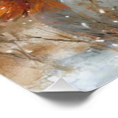 Winter Fluwelen: Een Beetje Wonderhasje Perfect Poster (Hoek)