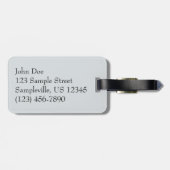 Winter Fog Sunrise Natuur Foto Bagagelabel (Achterkant horizontaal)