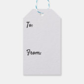 Winter Fog Sunrise Natuur Foto Cadeaulabel (Achterkant)