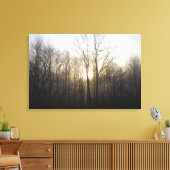 Winter Fog Sunrise Natuur Foto Canvas Afdruk (Insitu (Woonkamer))