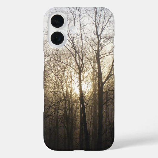 Winter Fog Sunrise Natuur Foto Case-Mate iPhone Case (Achterkant)