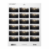 Winter Fog Sunrise Natuur Foto Etiket (Full Sheet)