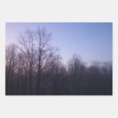Winter Fog Sunrise Natuur Foto Inpakpapier Vel (Voorkant 3)