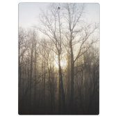 Winter Fog Sunrise Natuur Foto Klembord (Achterkant)