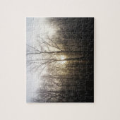 Winter Fog Sunrise Natuur Foto Legpuzzel (Verticaal)