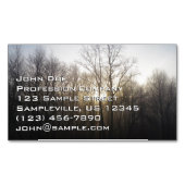 Winter Fog Sunrise Natuur Foto Magnetisch Visitekaartje (Voorkant)