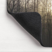 Winter Fog Sunrise Natuur Foto Muismat (Hoek)