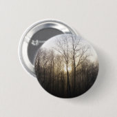 Winter Fog Sunrise Natuur Foto Ronde Button 5,7 Cm (Voorkant /achterkant)