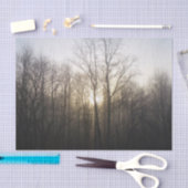 Winter Fog Sunrise Natuur Foto Tissuepapier (Craft)