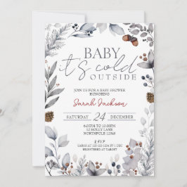 Winter Foliage, Baby shower, het is koud buiten Kaart