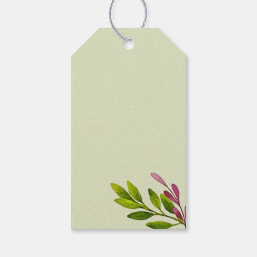 Winter Foliage Business Holiday Cadeaulabel (Achterkant)