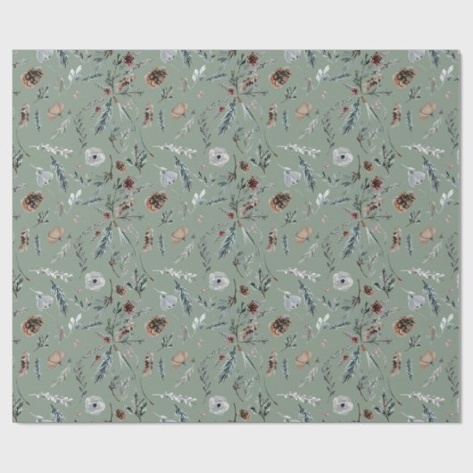 Winter Foliage Cadeaupapier (Vlak)