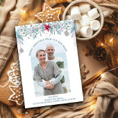 Winter Foliage Elegant Arch Foto met kerstbeweging Aankondiging