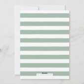 Winter Foliage kerstKaart - Blauwgroen (Achterkant)